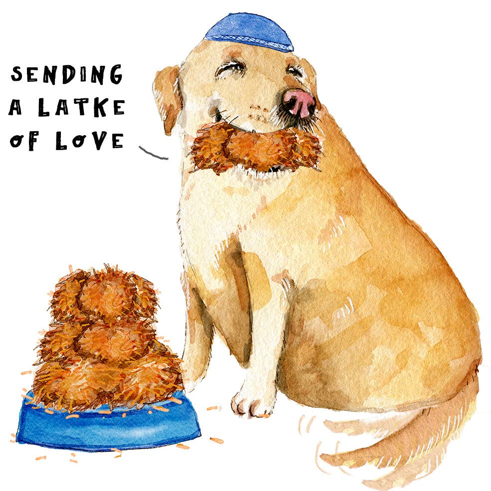 Greeting Card | Funny Latkes Hanukkah