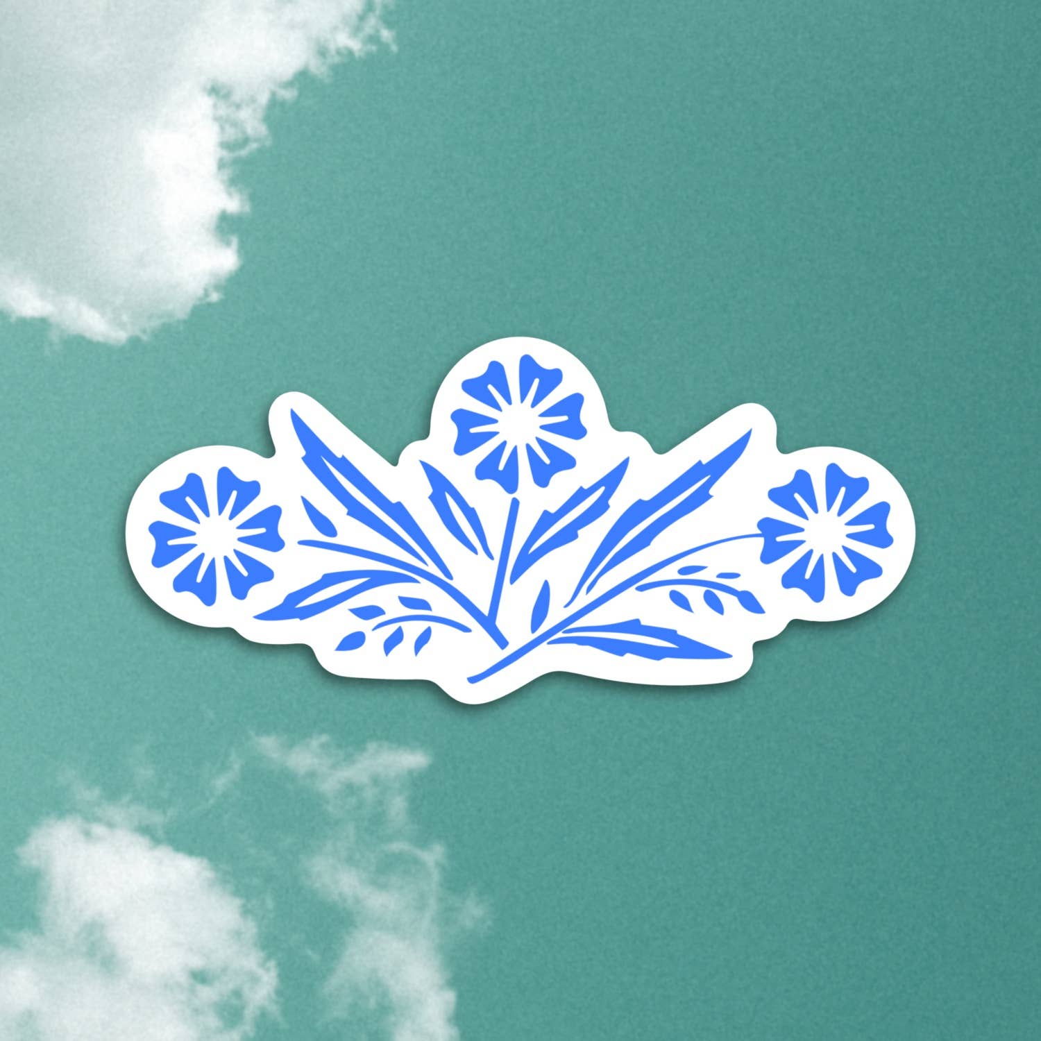 Sticker | Corningware Retro Blue Cornflower