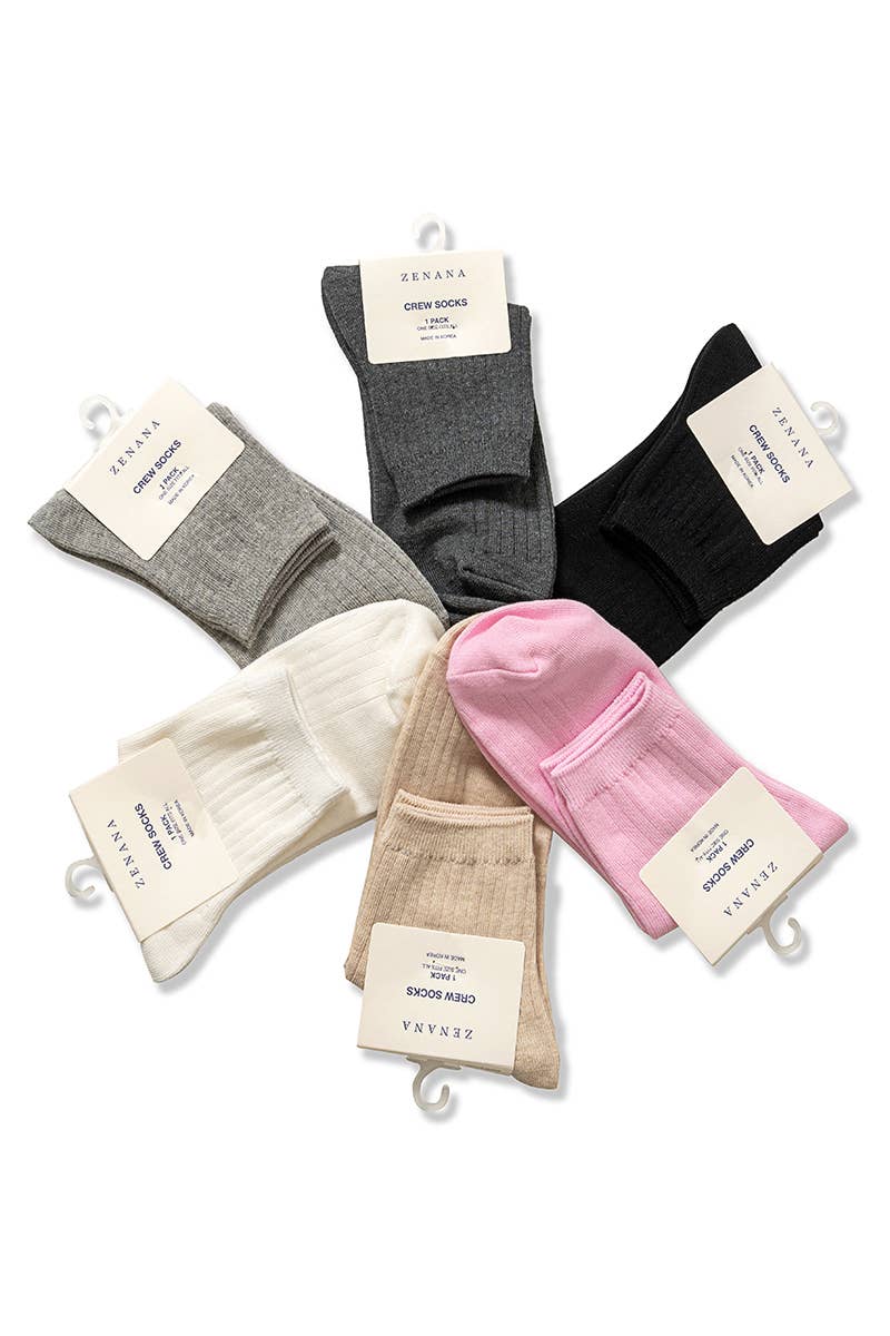 `.COTTON CREW SOCKS