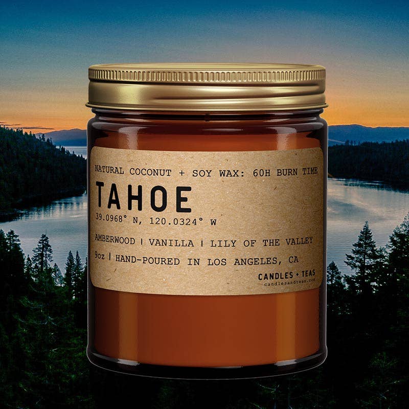 Lake Tahoe California Candle | Natural Coconut Soy Wax Candle