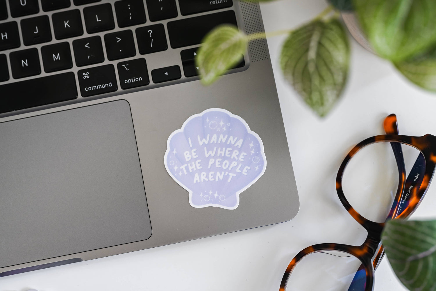 Vinyl Sticker | I Wanna Be Where The People Aren't - Shell Pop Culture