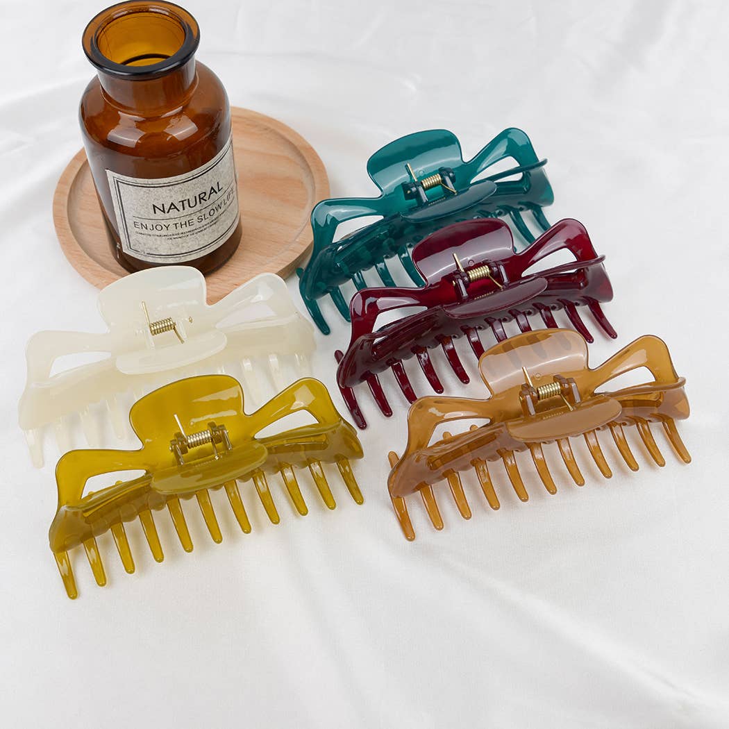 Hair Claw Clip | Extra Large 5.3" Jelly Colors Hair