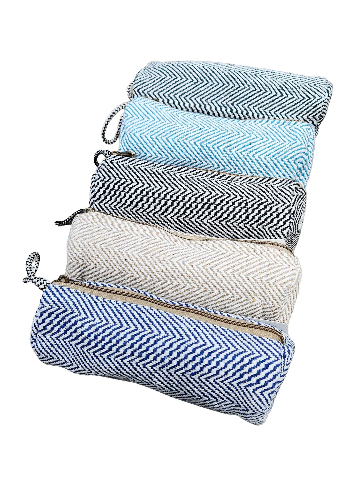 Cotton Catch-All Zipper Pouch