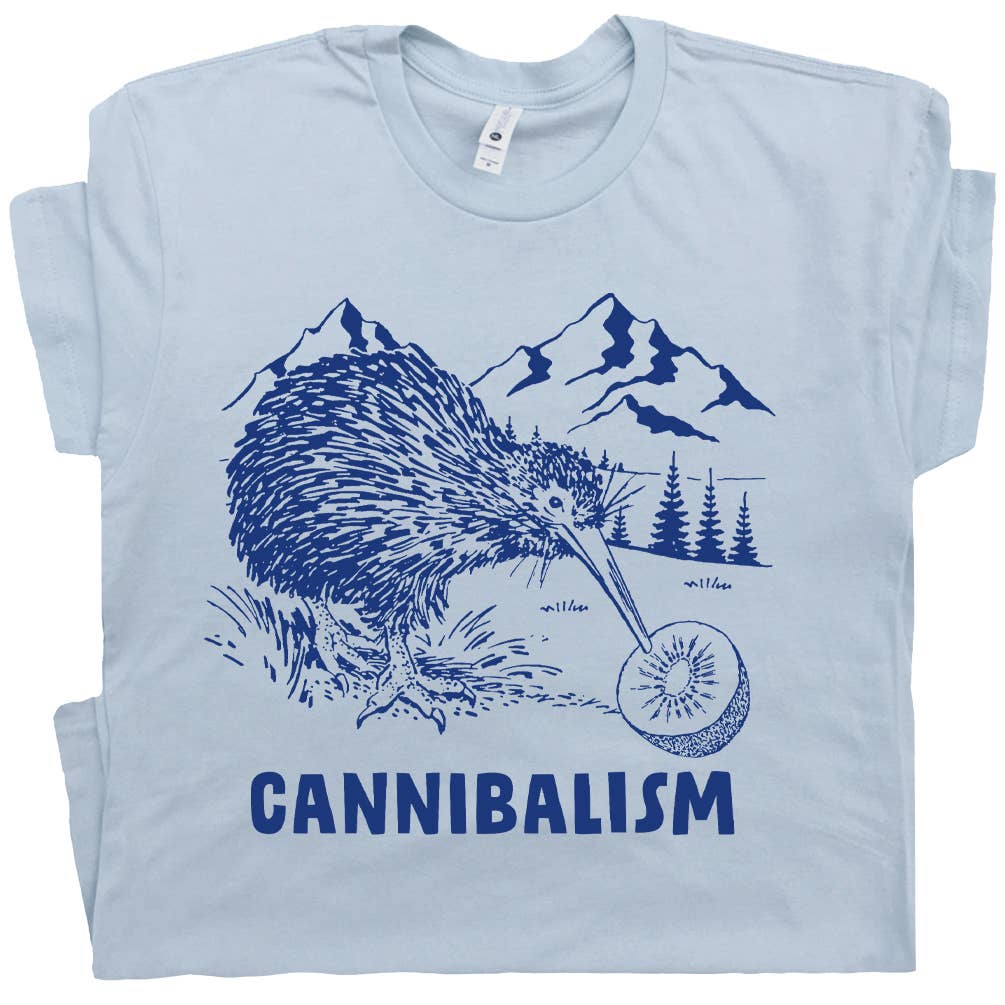 Unisex Tee| Kiwi Bird T Shirt Cannibalism Weird Funny Graphic Tee Ironic