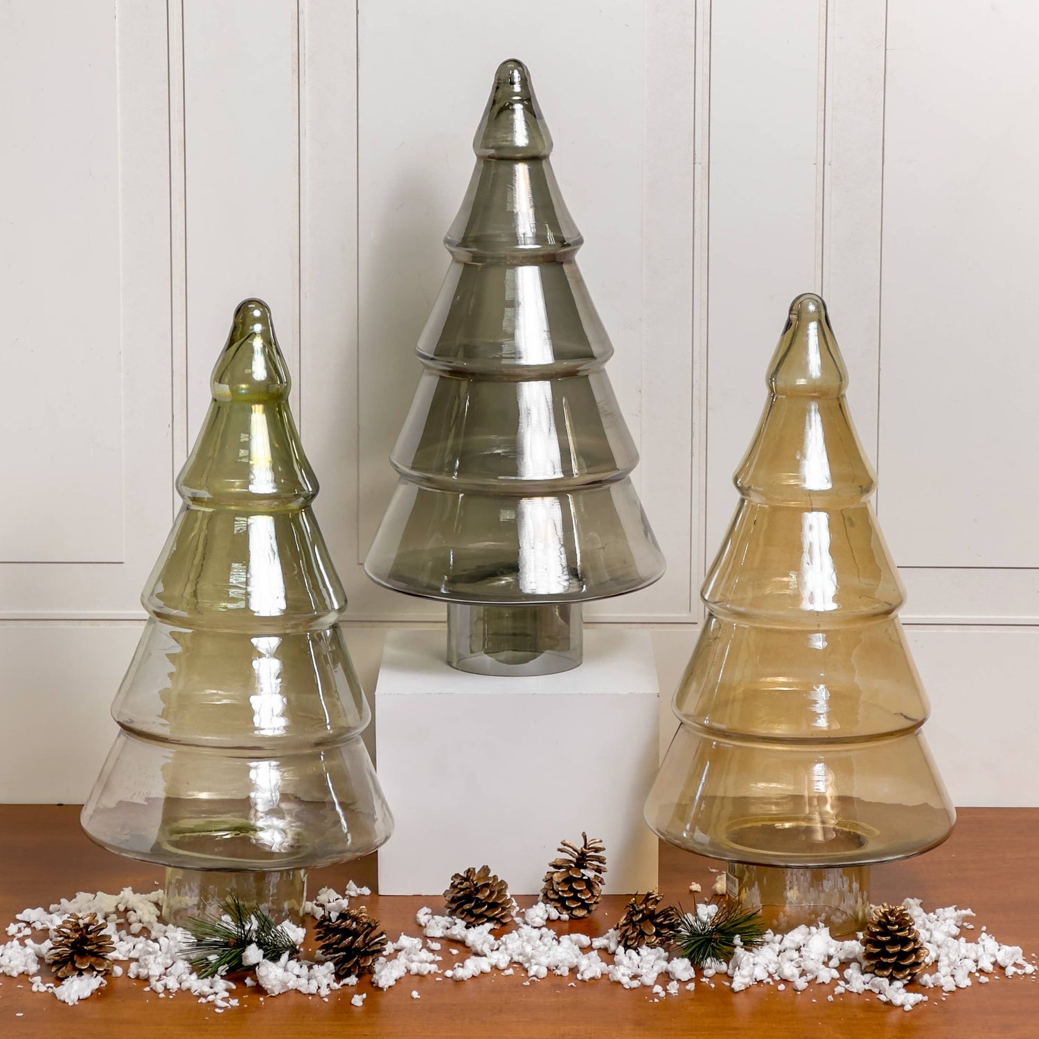 Holiday Tree | Large Smoke Glass Tree