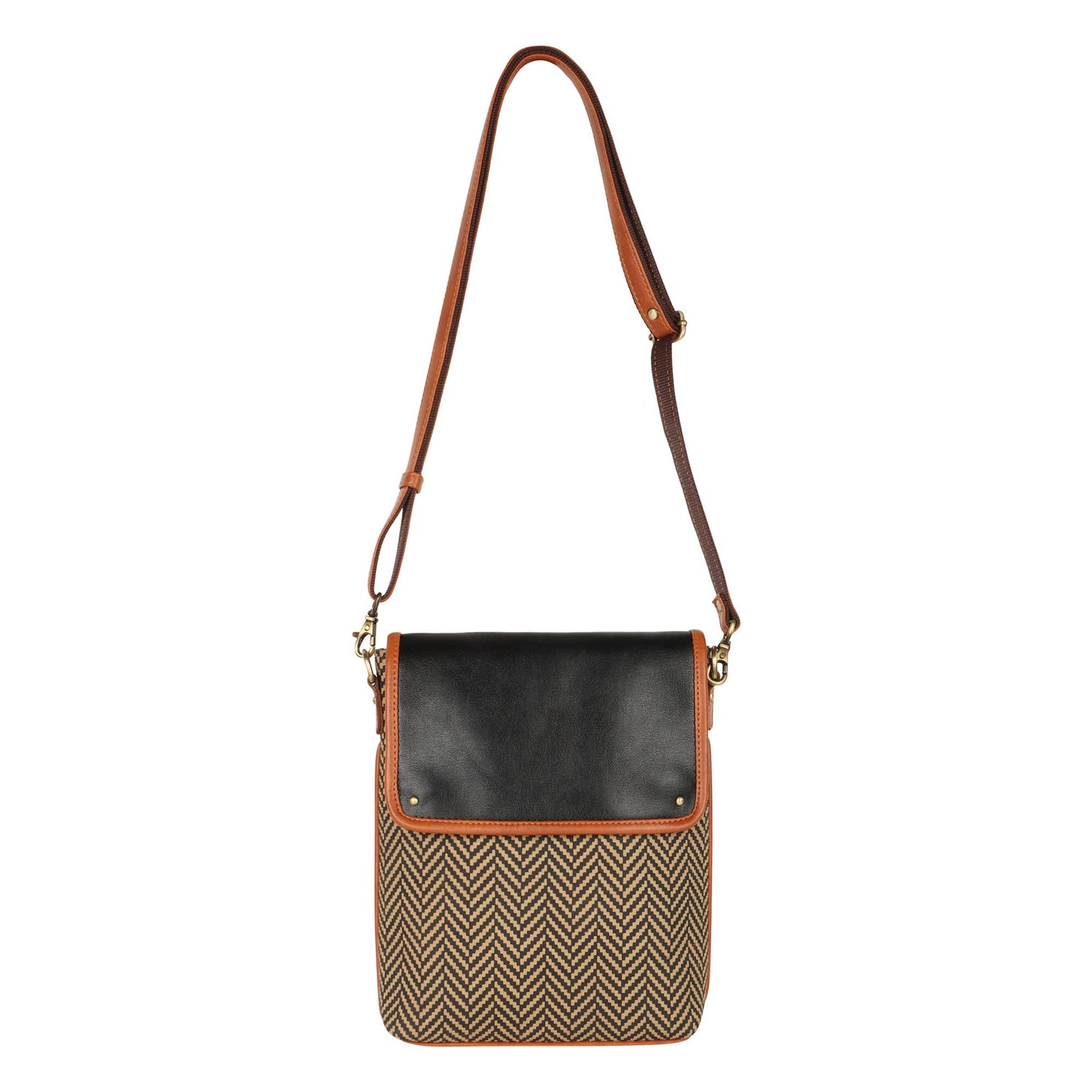 Crossbody Bag | Cavalier Herringbone | VAAN & CO.