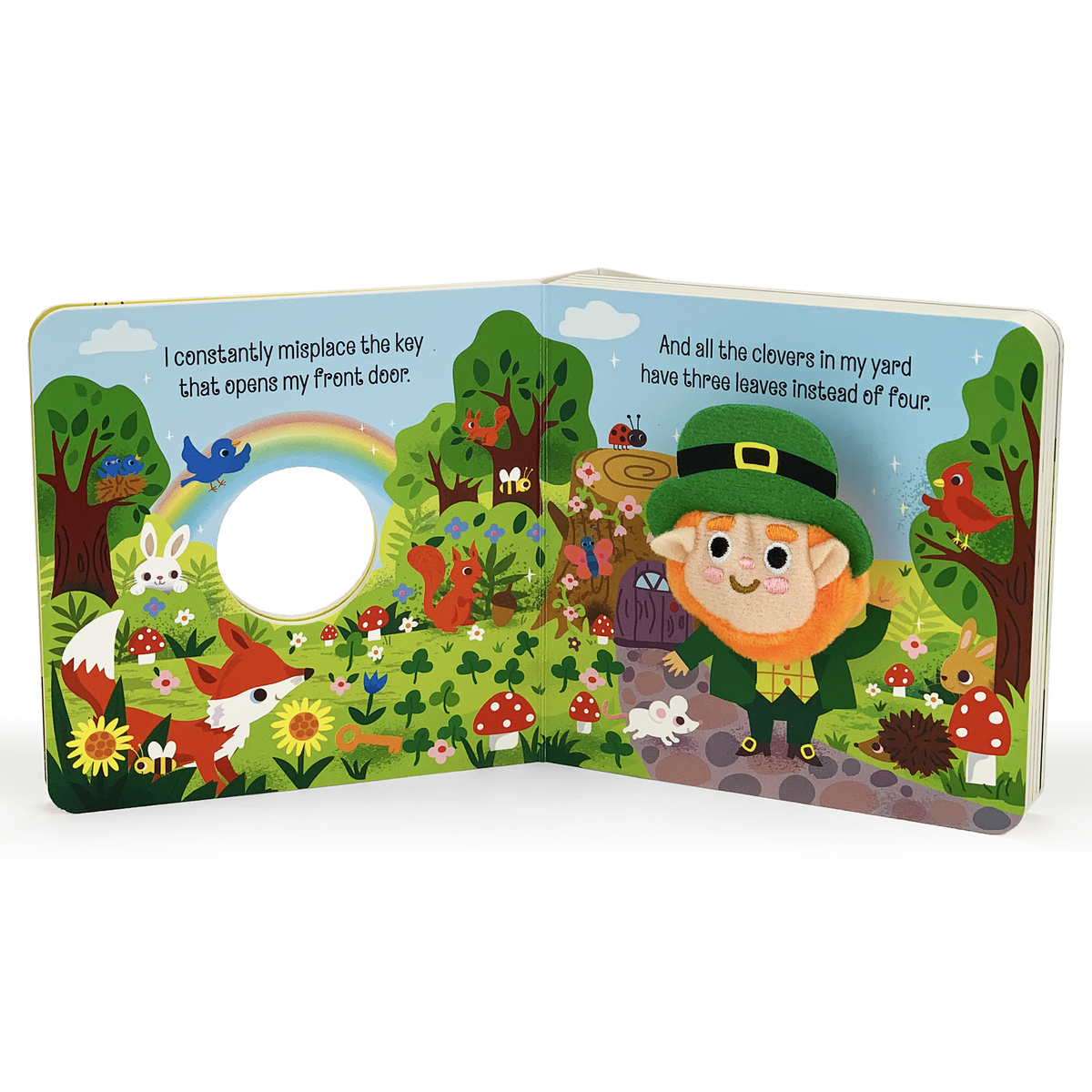 Happy Leprechaun St. Patrick's Day Finger Puppet Board Book