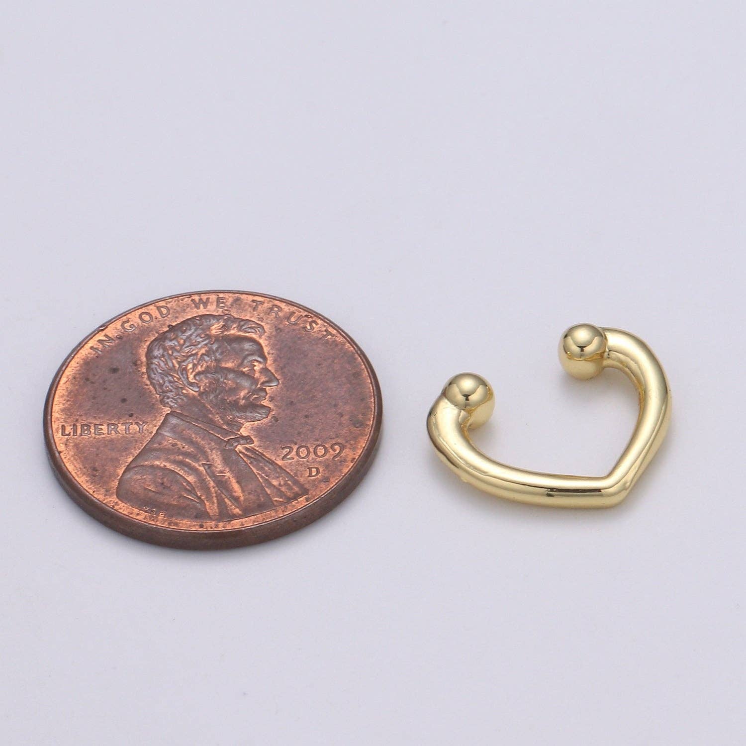 Non Pirced Earrings | 14K Gold Filled Heart Ear Cuffs