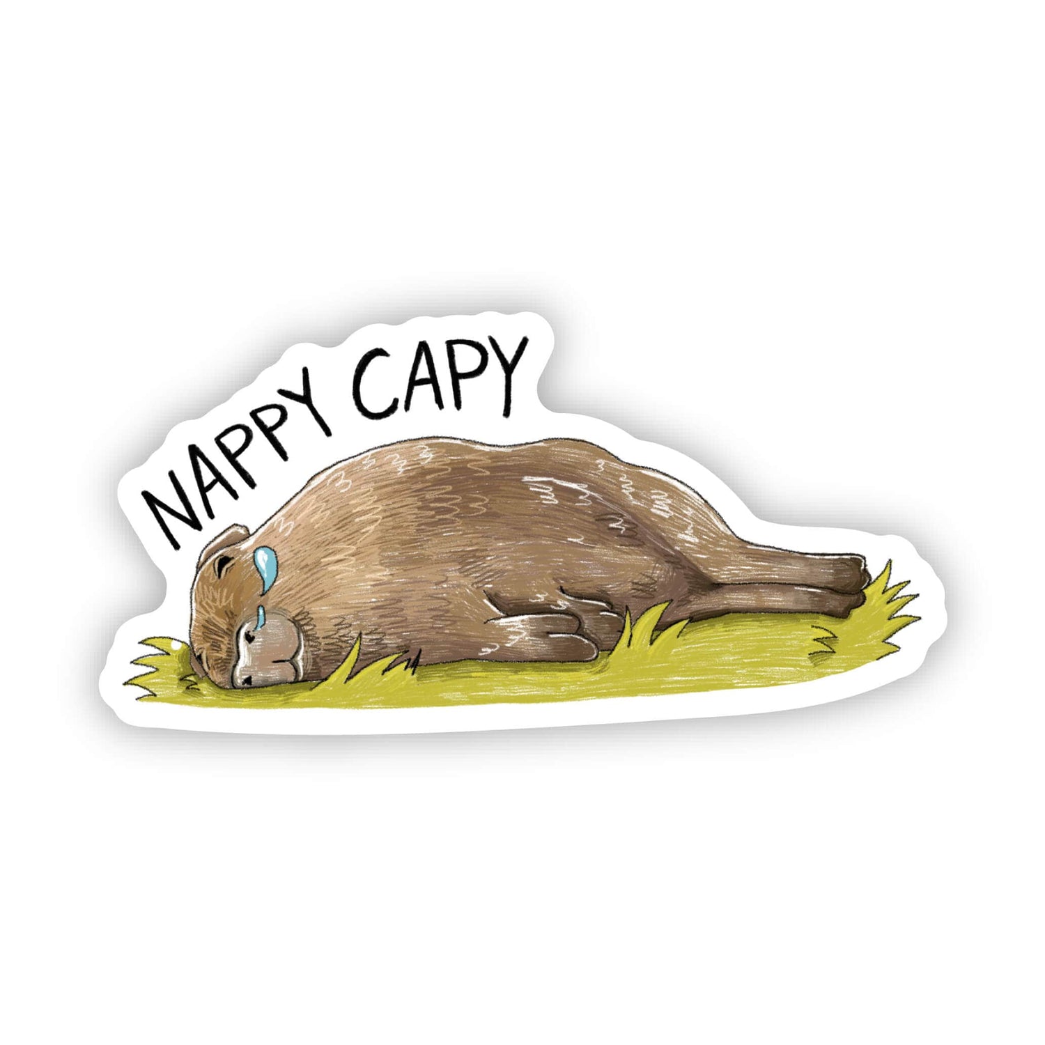 Sticker | "Nappy Capy" Capybara