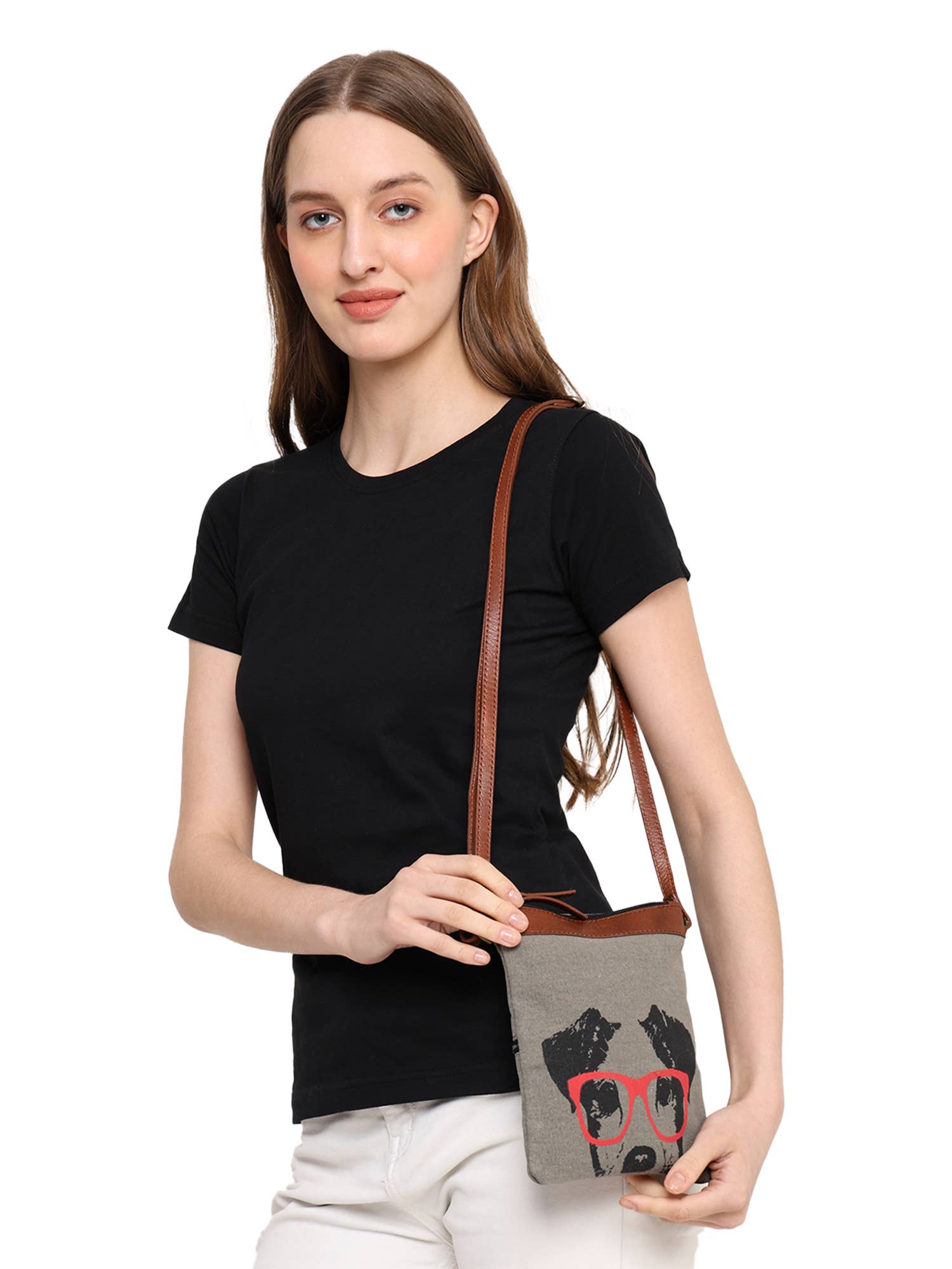 DOG CANVAS CROSSBODY Up-Cycled
