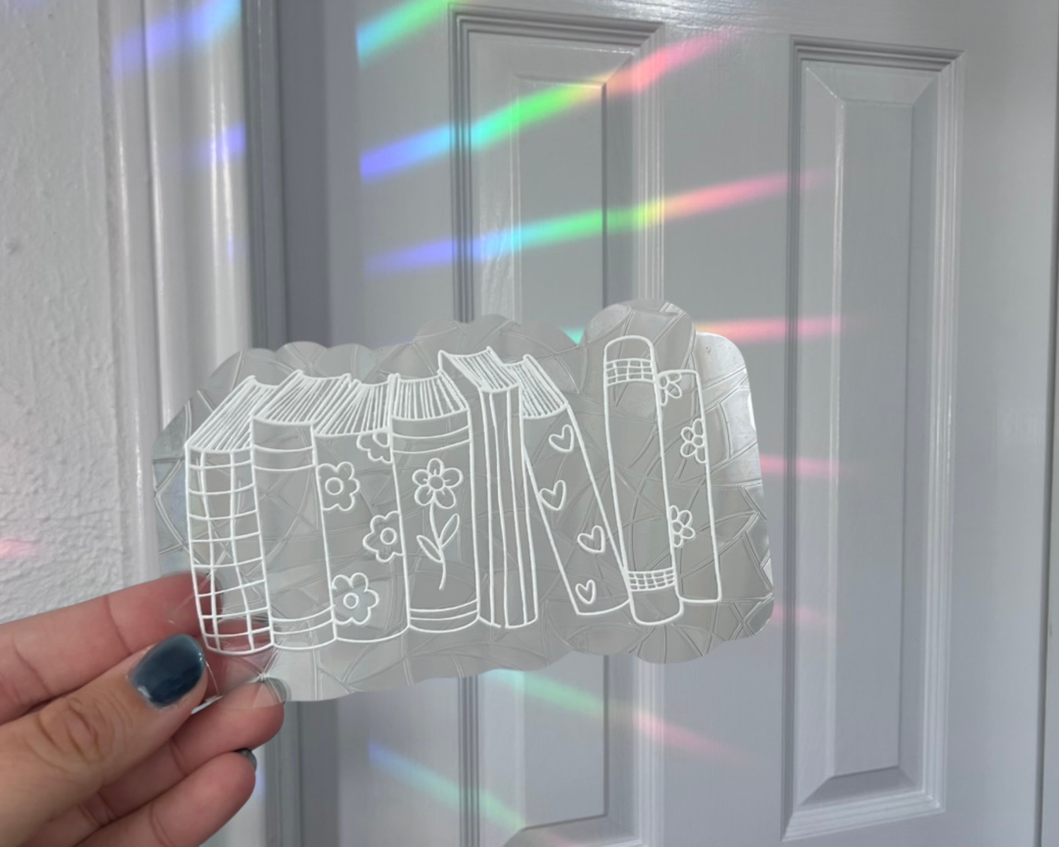 Decal Sun Catcher | Rainbow Window Cling - LOVER