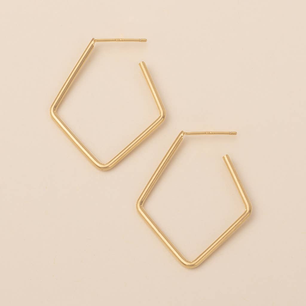 Scout Refined Earring Collection | Orion Diamond Hoop | Gold