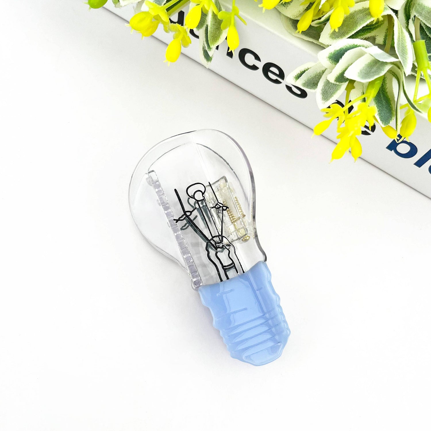 Hair Claw Clip | Blue Light Bulb, Acetate