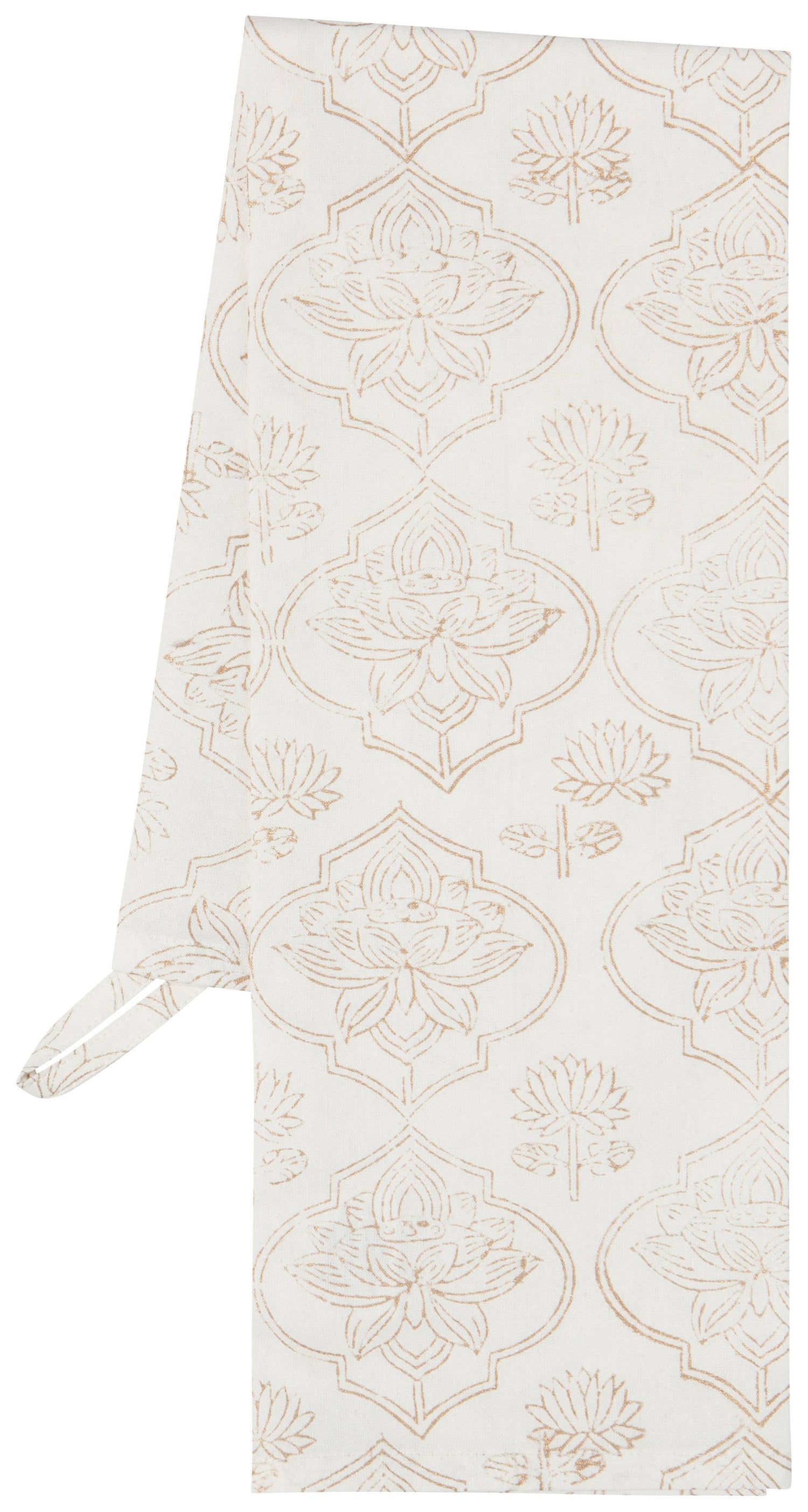 Kitchen Towel | Heirloom Lotus Block Print