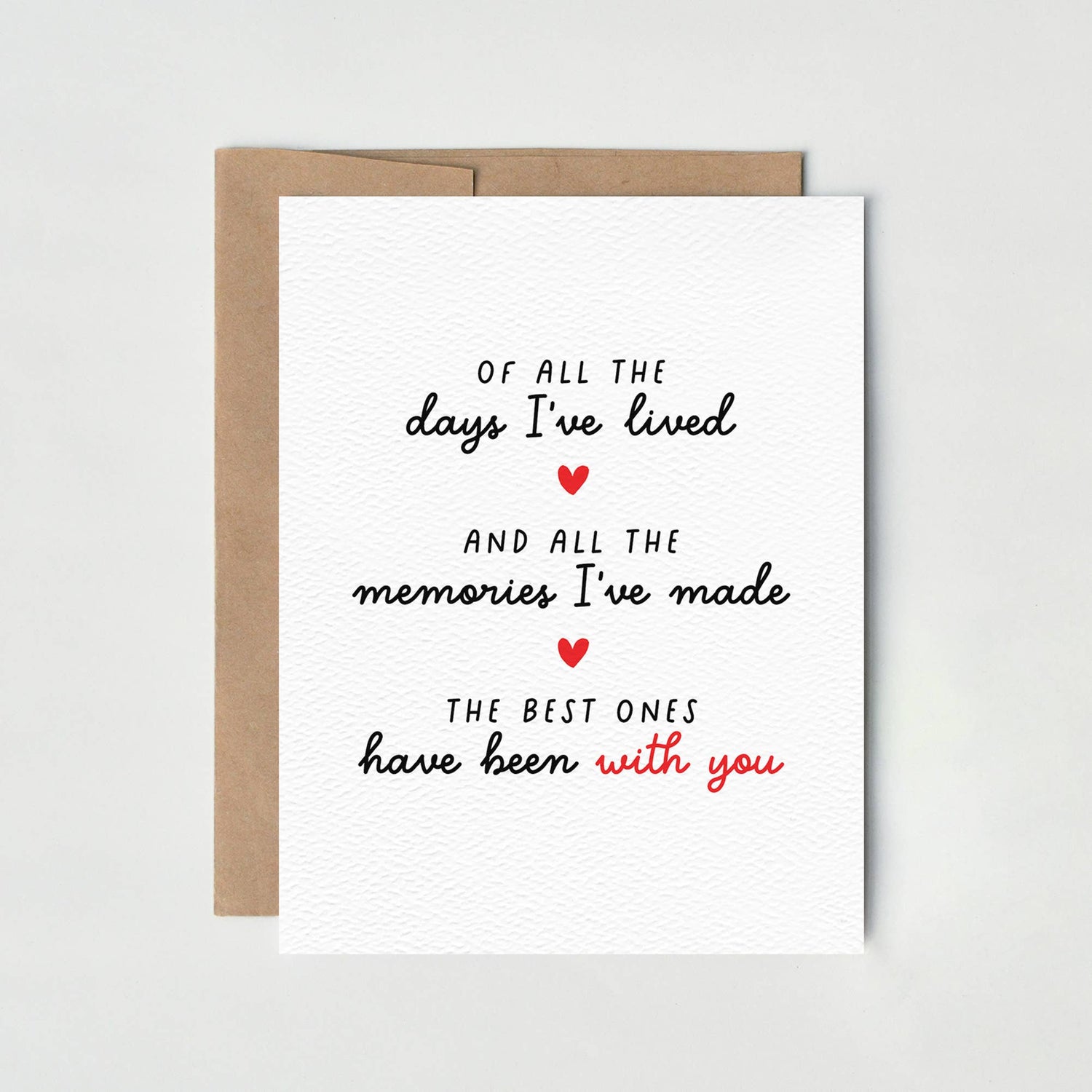 Greeting Card | Anniversary Card, Romantic Birthday, Love Card