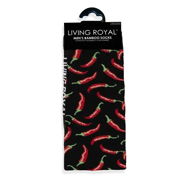 Bamboo Crew Socks - Men's Collection - Wine Time - Burgundy