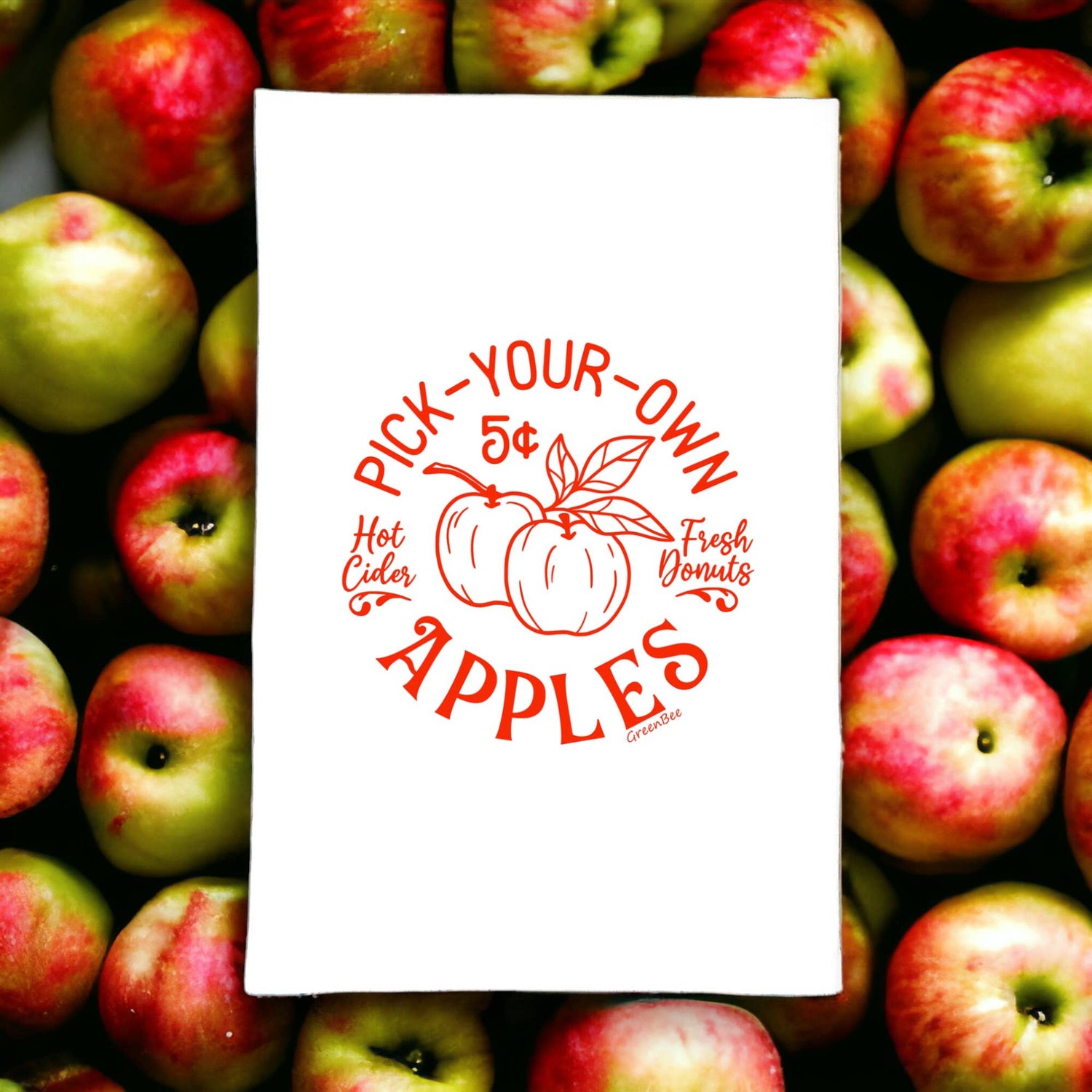 Fall Pick Your Own Apples Kitchen Towel