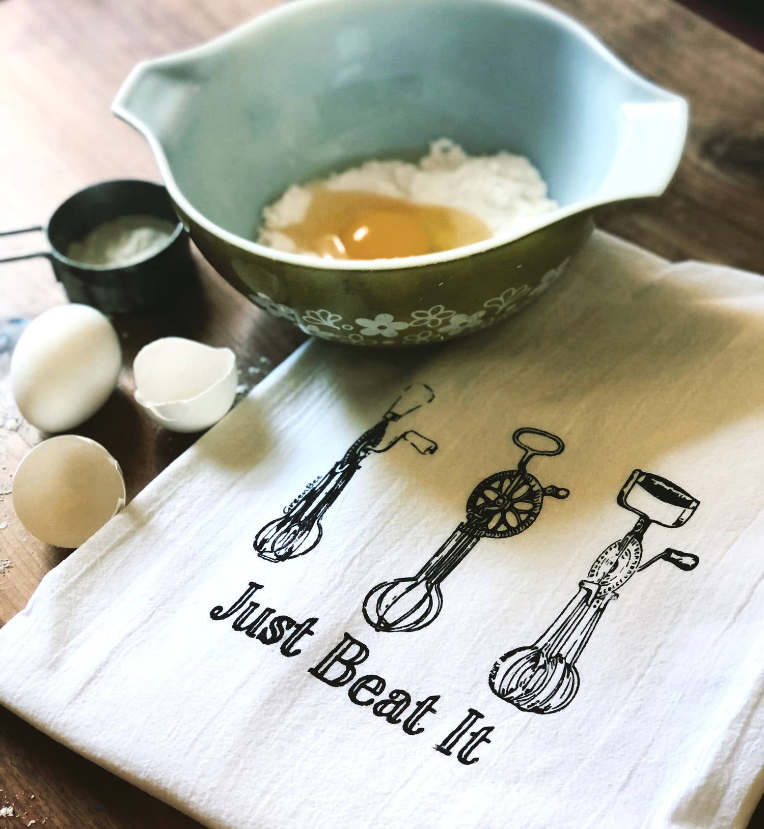 Just Beat It Kitchen Towel | Tea Towels | Whisk Dish Towels