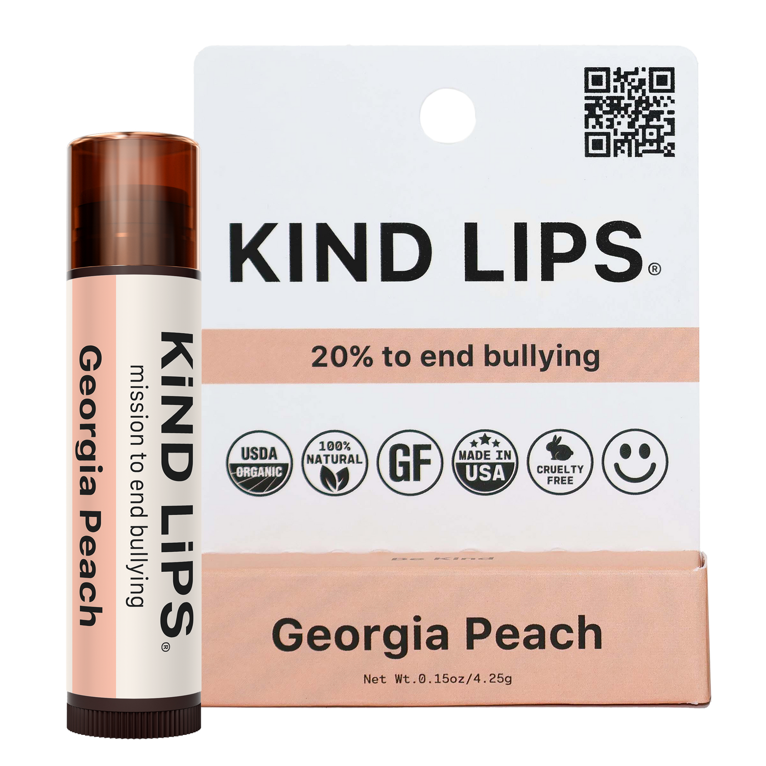 Organic Lip Balm | Georgia Peach