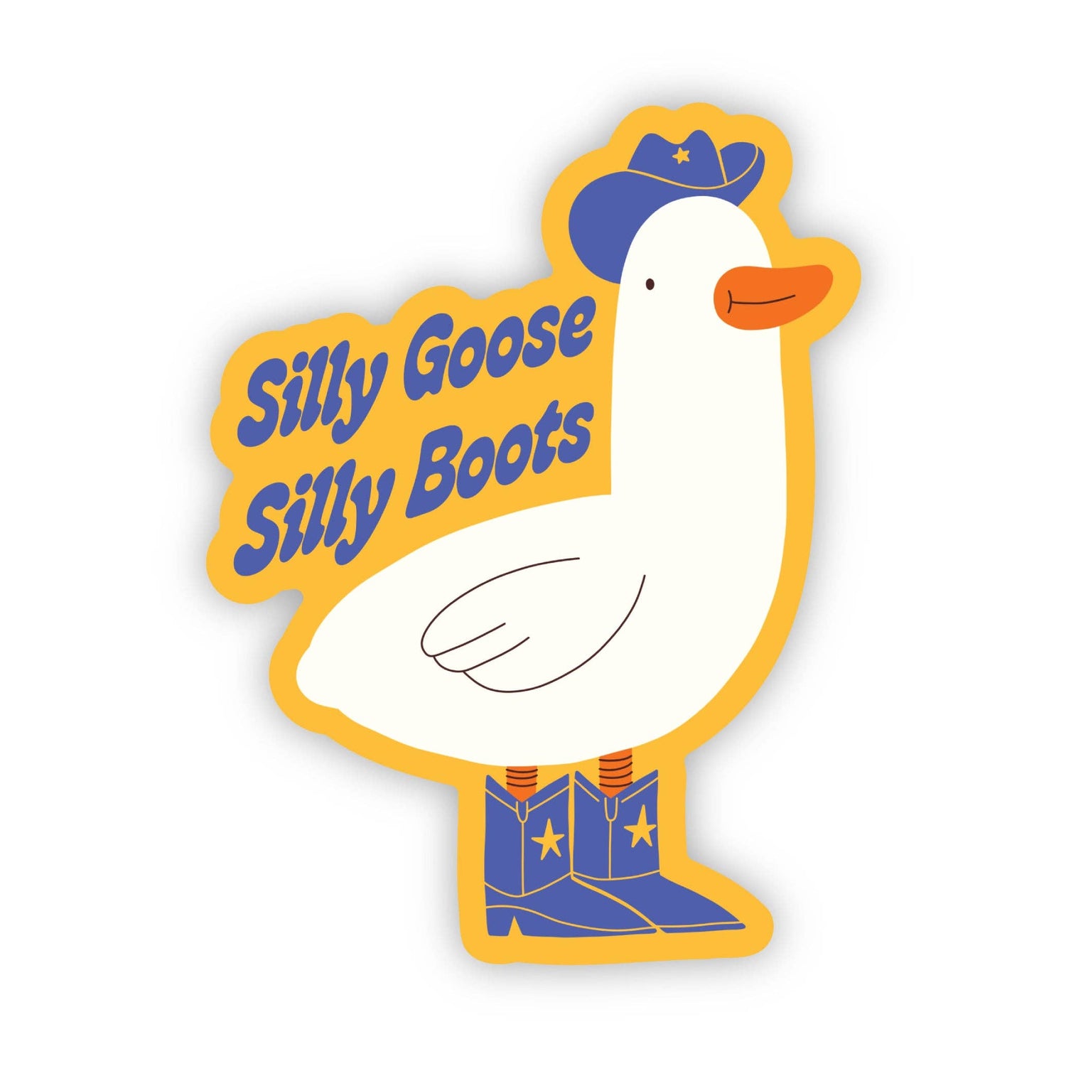 Sticker | Silly Goose, Silly Boots Cowboy