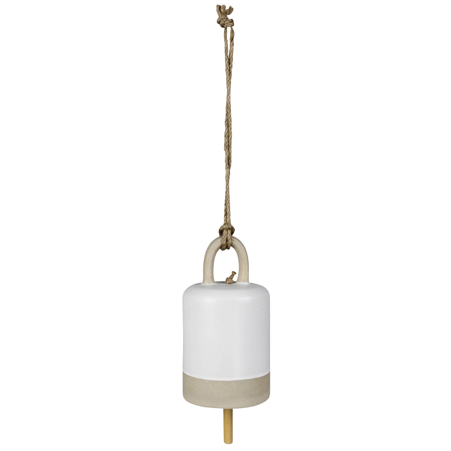 Ceramic Bell | Cielo Bell |  10” jute hanger