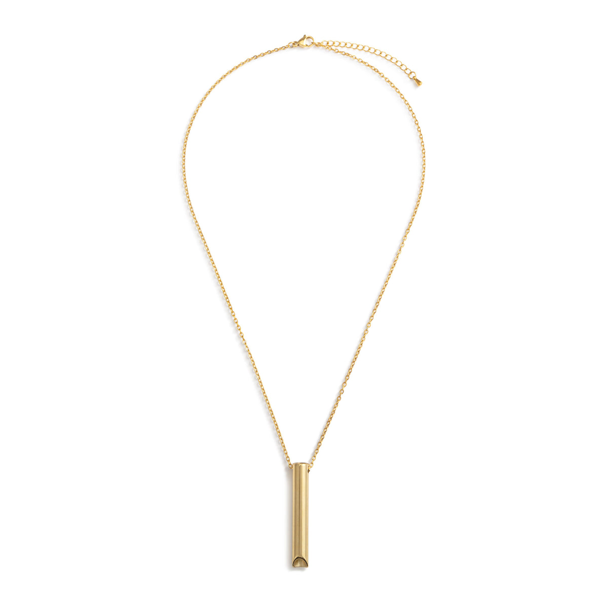 Calming Necklace | BeCalm Gold Breathing Necklace - 20in