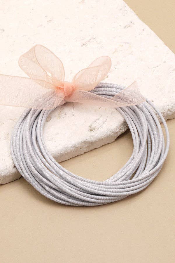 Guitar String Bracelets Set | SILVER