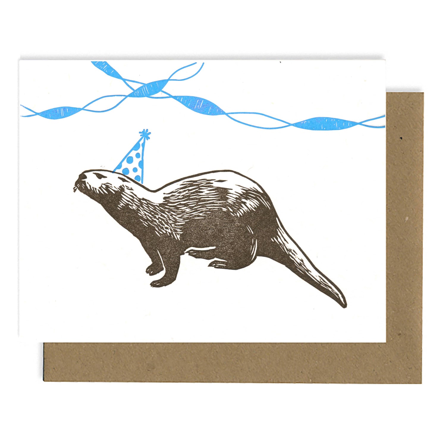 Greeting Card | Otter Birthday (Letterpress)