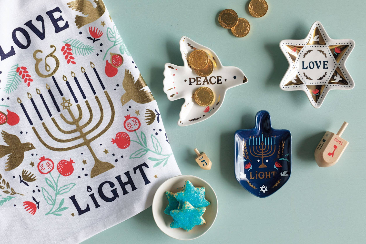 Kitchen Towel | Love and Light Hanukkah