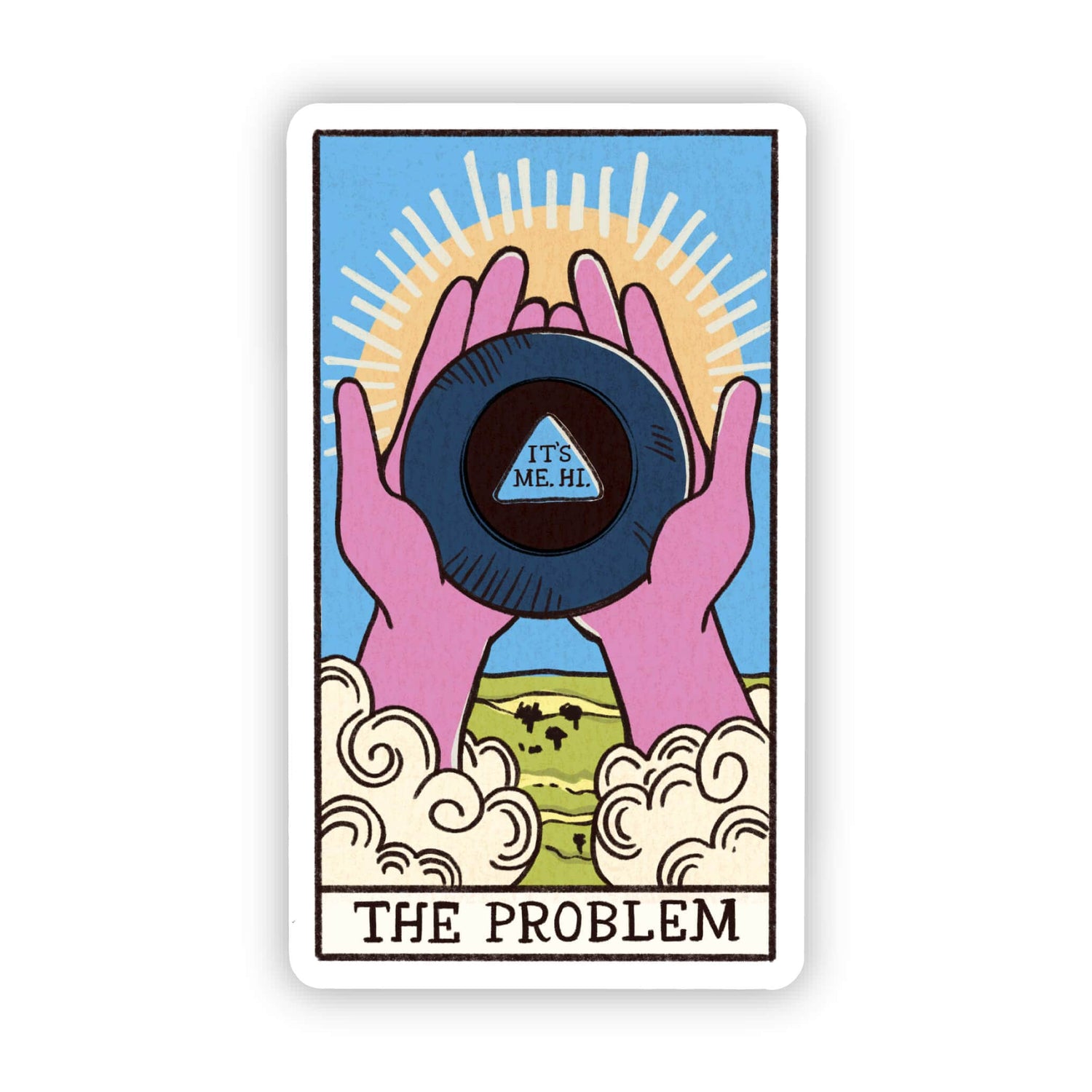 Sticker | "The Problem" Tarot Card