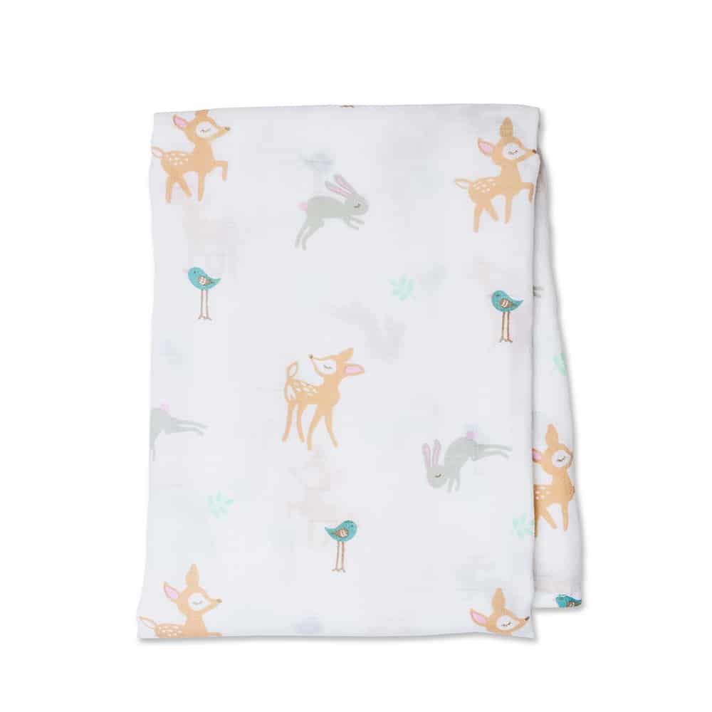 Baby Blanket | Cotton Swaddle – Little Fawn