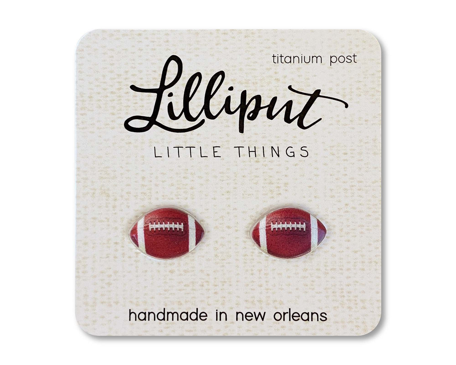 Sensitive Ears Studs | Football Earrings