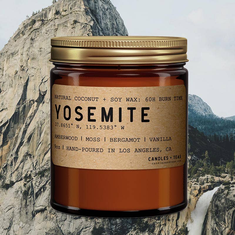 Yosemite, California Candle | Natural Coconut Soy Wax Candle