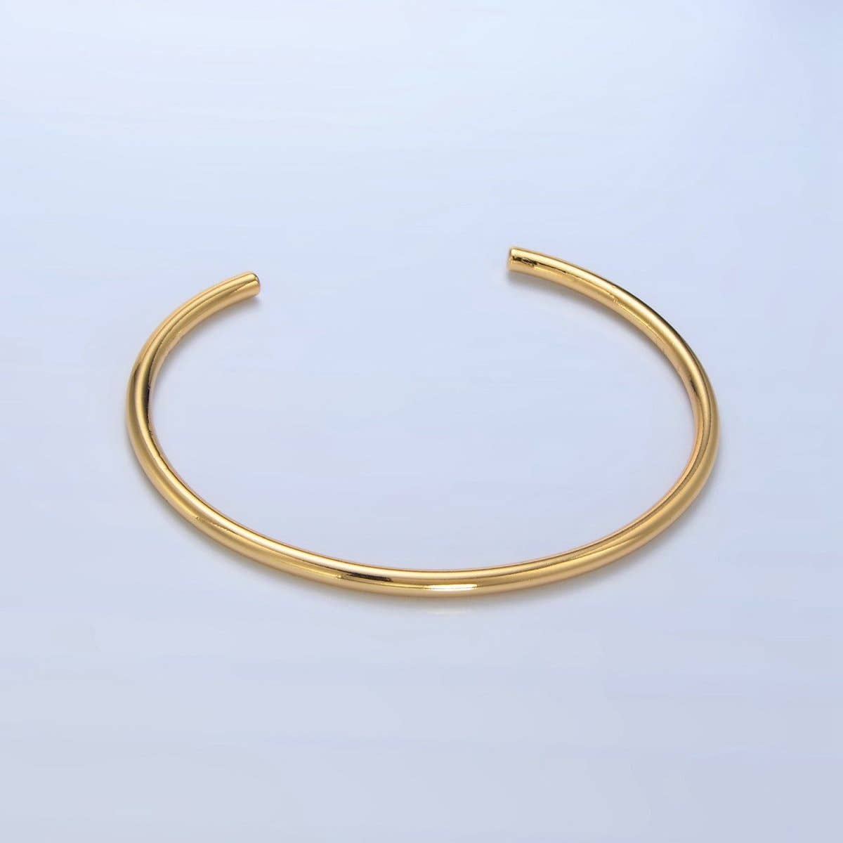 Cuff Bracelet | 24K Gold Filled Minimalist Band Cuff Bangle