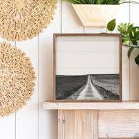 Framed Wooden Art | The Road