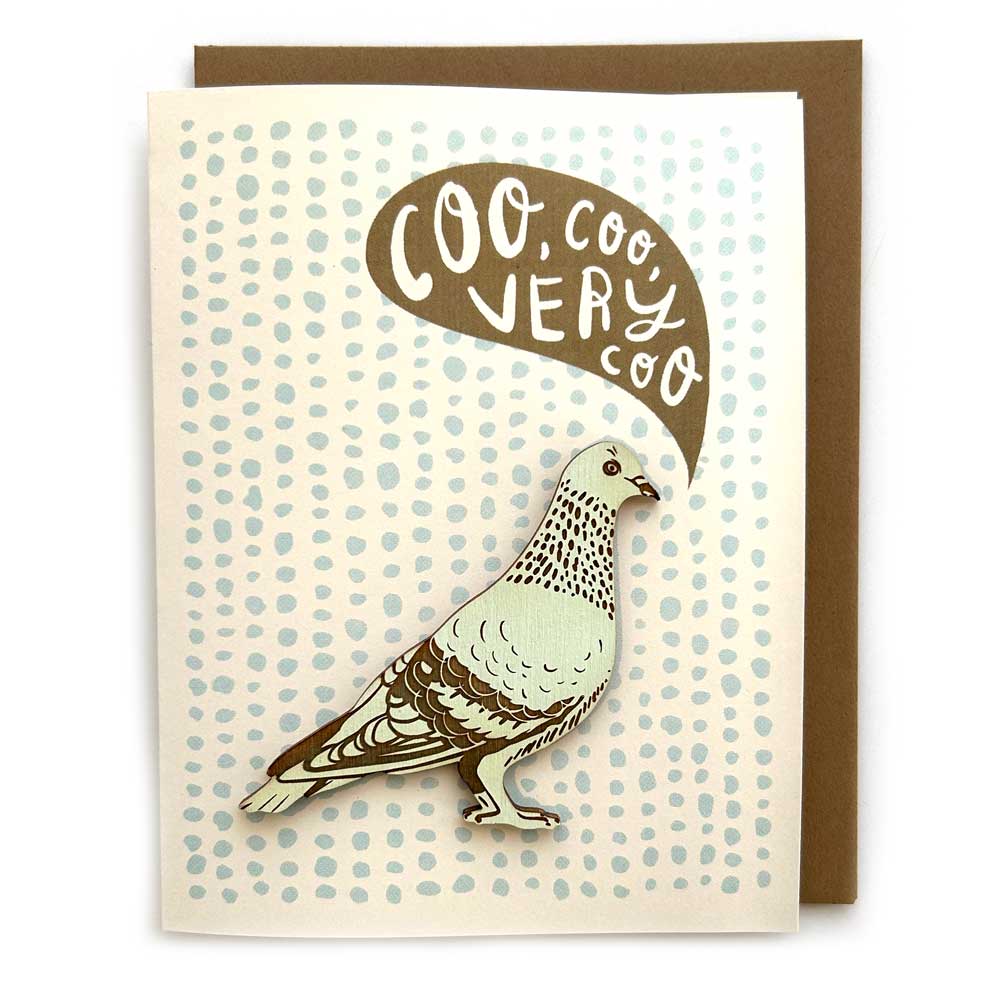 Greeting Card + Magnet | Coo coo Card w/ Pigeon