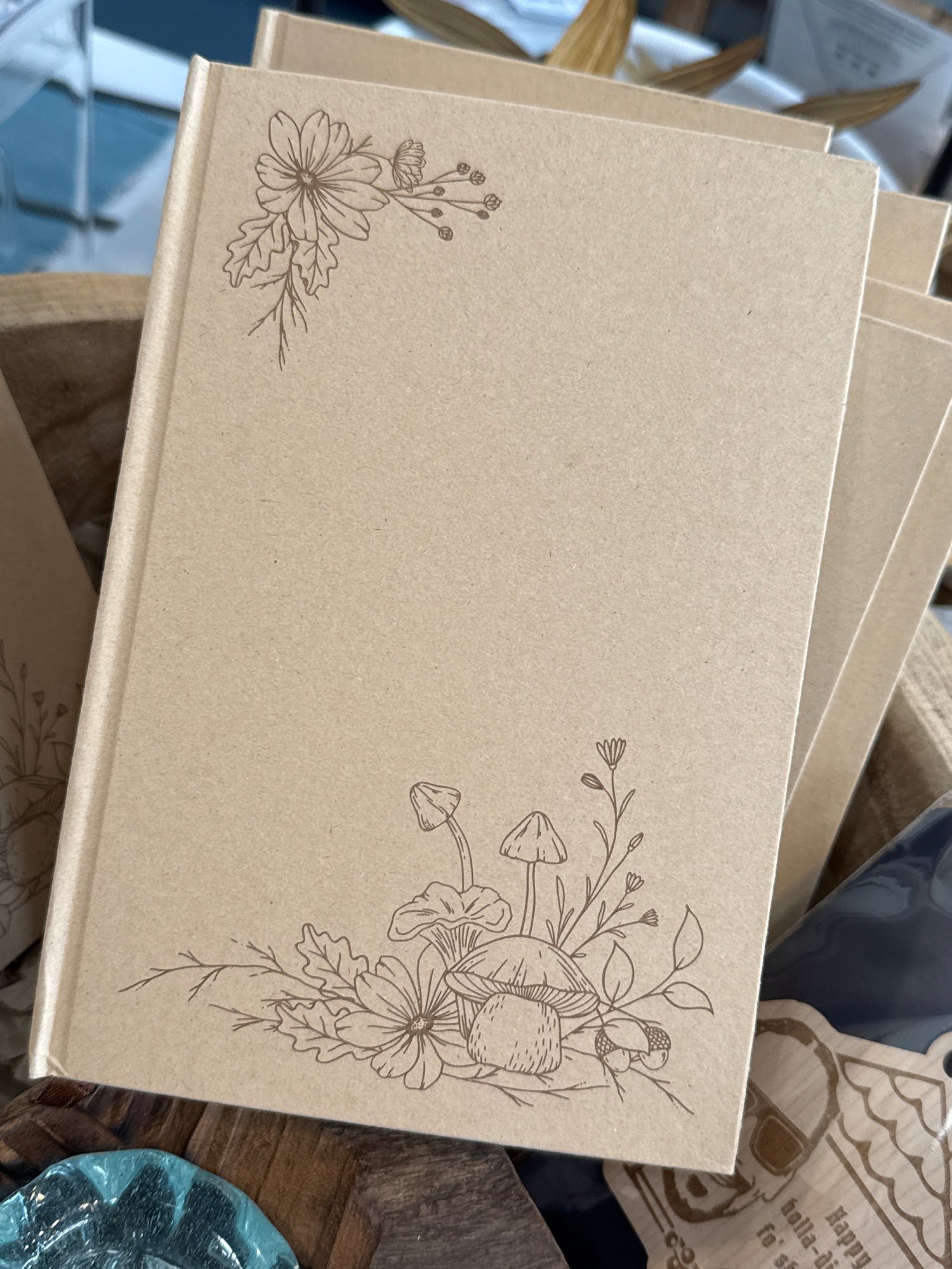 Kraft Notebook | Mushroom Floral Fauna