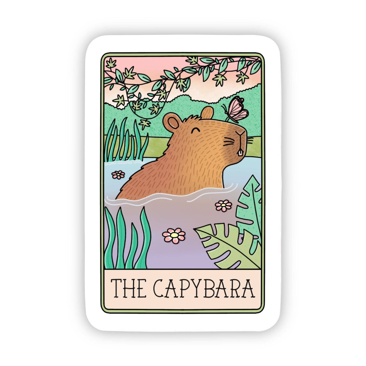 Sticker | "The Capybara" Tarot Card