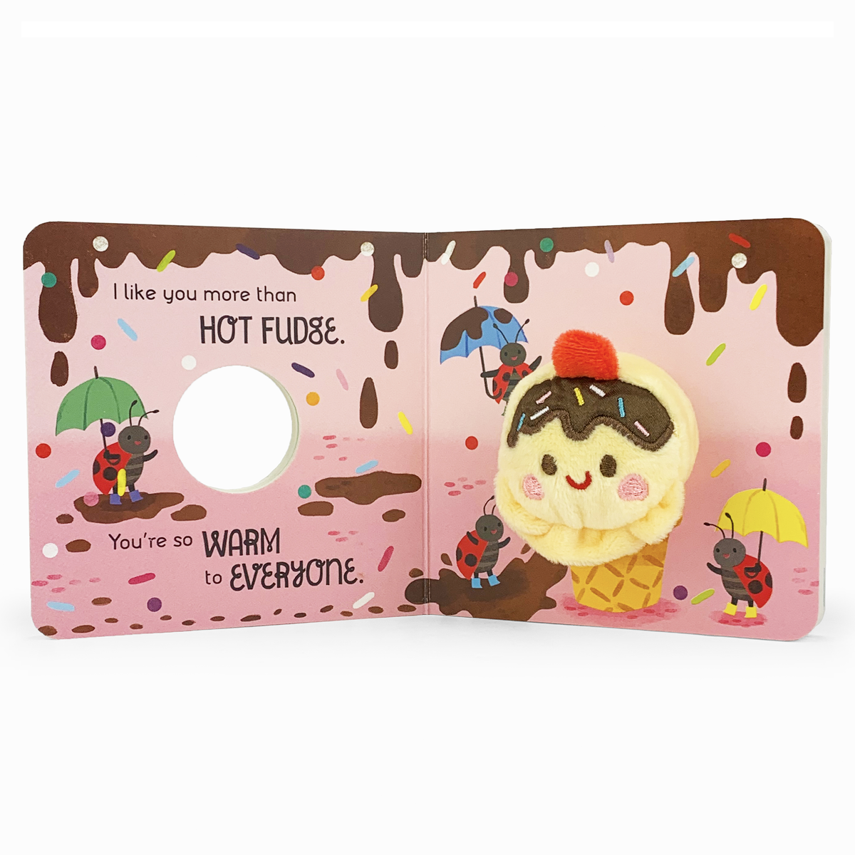 Finger Puppet Board Book | I Like You More Than Ice Cream