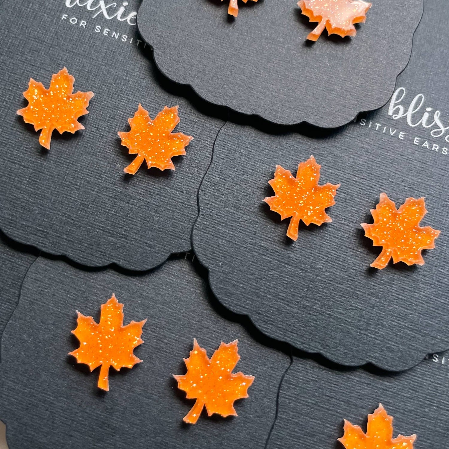 Earrings | Maple Leaves in Spiced Cider