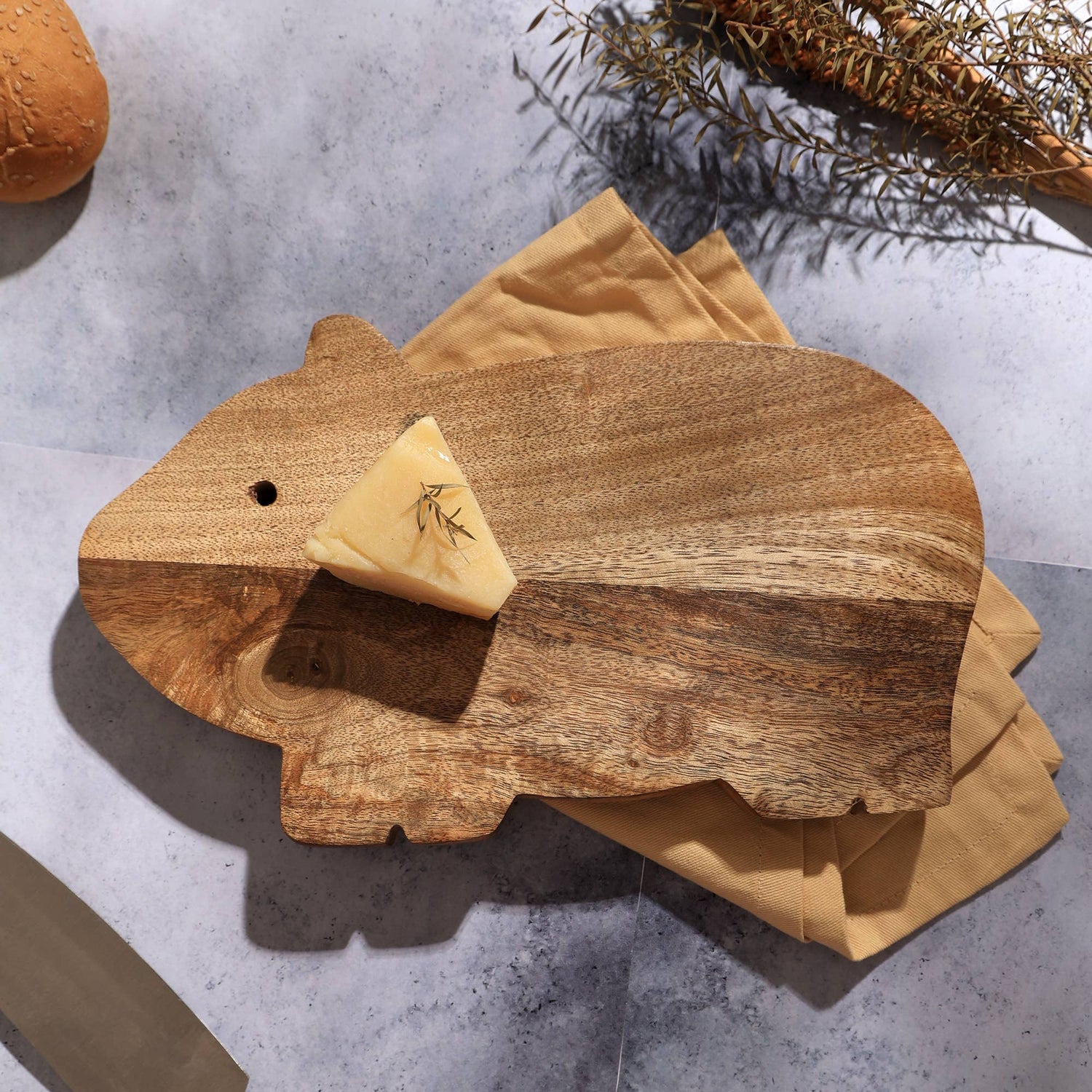 Wood Chopping Board | Capybara Serving & Cutting Board 11X6.5"