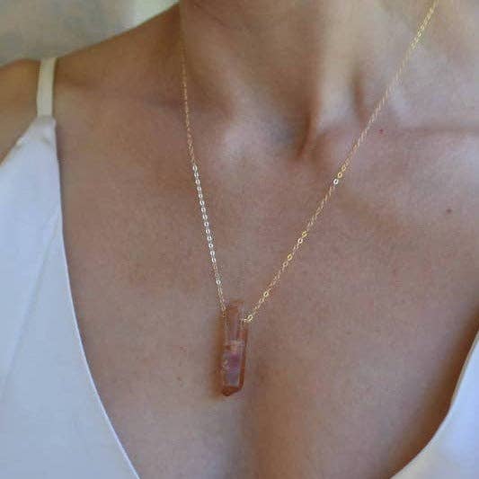 Necklace | Raw Quartz Crystal Point