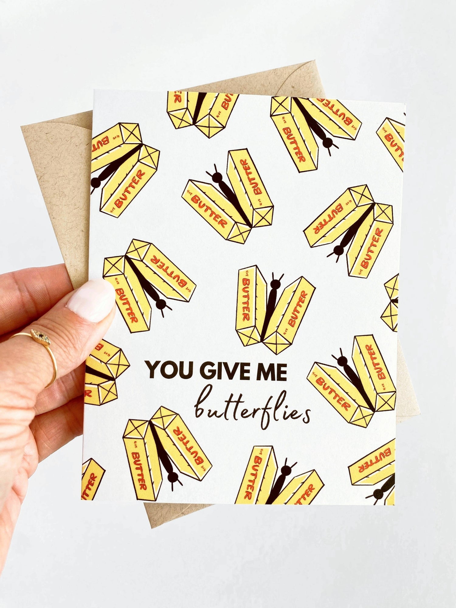 Greeting Card | You Give Me Butter - flies