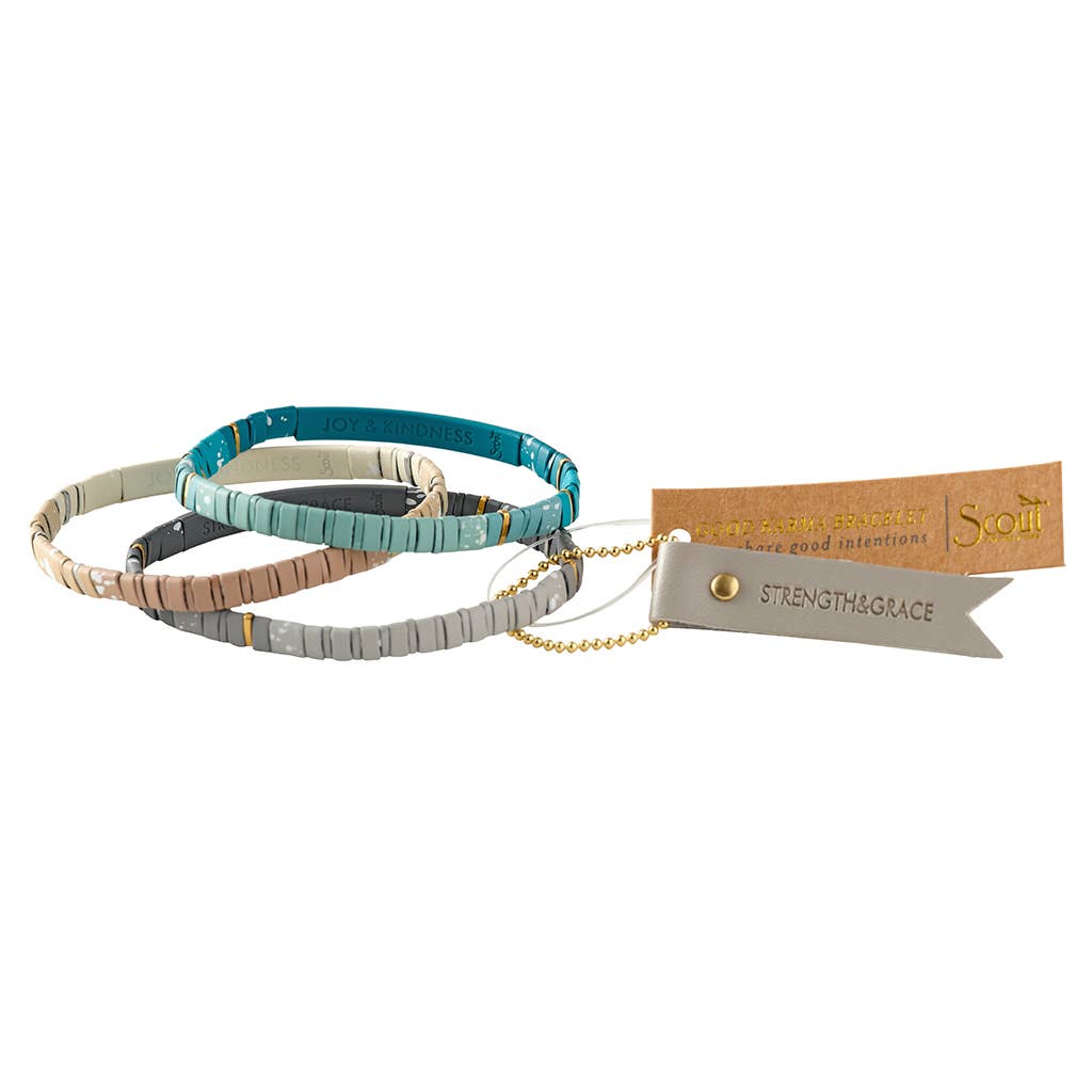 Bracelet | Good Karma Ombre w/Chain Bracelet - Gratitude Fawn/Gold
