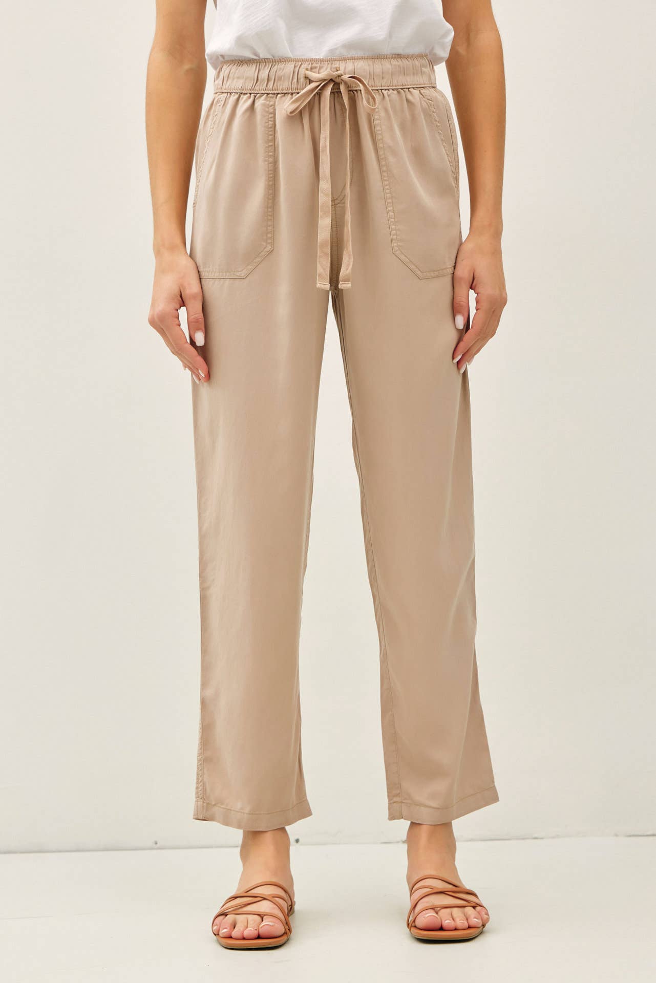 Women's Taupe Pant |Taupe Ankle Pants