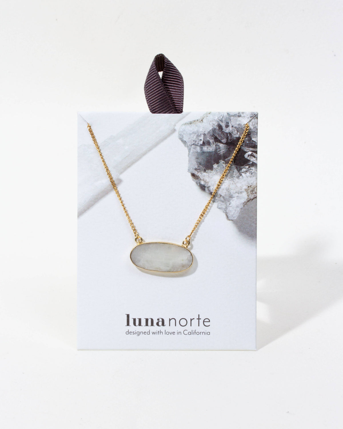 Wanderlust Gemstone Necklace | Moonstone 14K