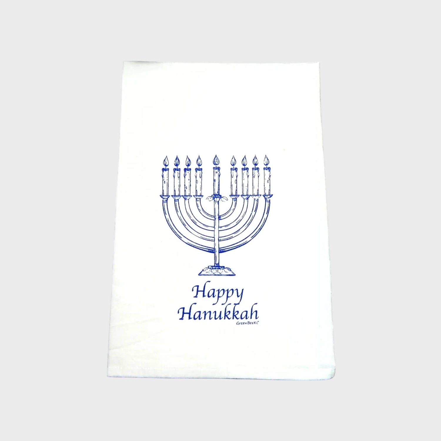 Menorah Kitchen Towel | Tea Towels | Hanukkah Dish Towels