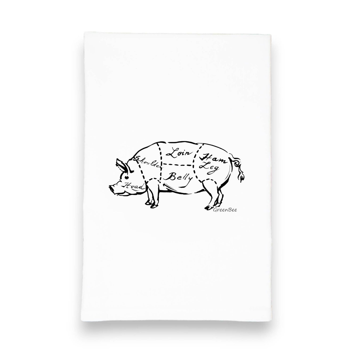 Kitchen Towel | Pork Butcher Cuts Kitchen