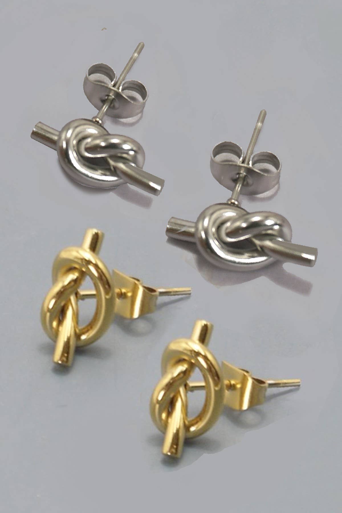Knot Earrings | 18K STAINLESS STEEL WATERPROOF TARNISH FREE