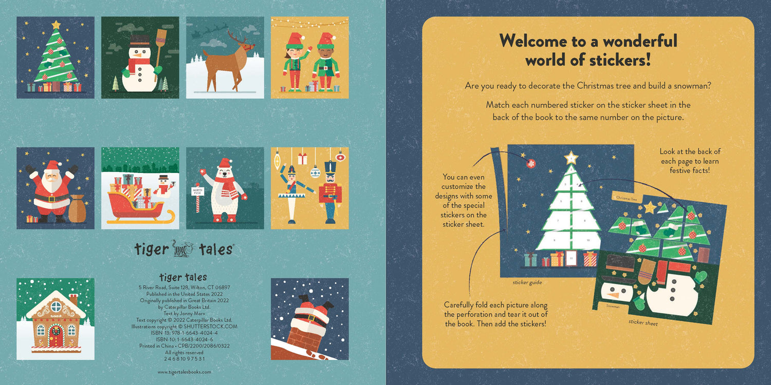 Activity Book | Color with Stickers: Christmas
